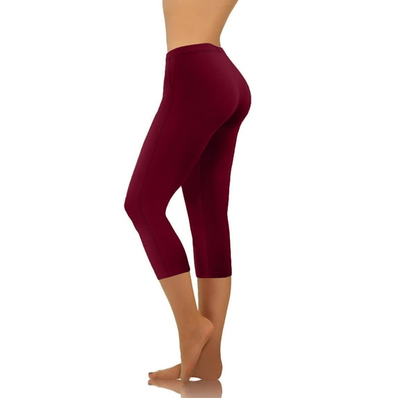 Wdfiry Plus Size Capri Leggings for Women High Waisted Workout Leggings Athletic Work Yoga Pants