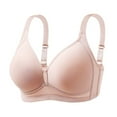 thumbnail image 1 of Wdfiry Plus Size Wirefree Bras for Women Full Coverage Soft Support Bralettes Embroidery Light Breathable Push Up Everyday Bra, 1 of 6