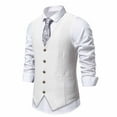 thumbnail image 1 of Wdfiry Suit Vest for Men Fashion Blazer Waistcoat Gentleman's Floral Waistcoat Formal 2025 Casual Printed Vest, 1 of 9