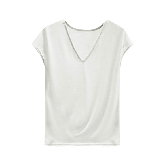 Ohufall Summer Undershirts for Women Sleeveless Fashion Casual Solid Color Pullover Crew Neck Tank Tops Womens Soft Comfortable Sleeveless T-shirt Tops