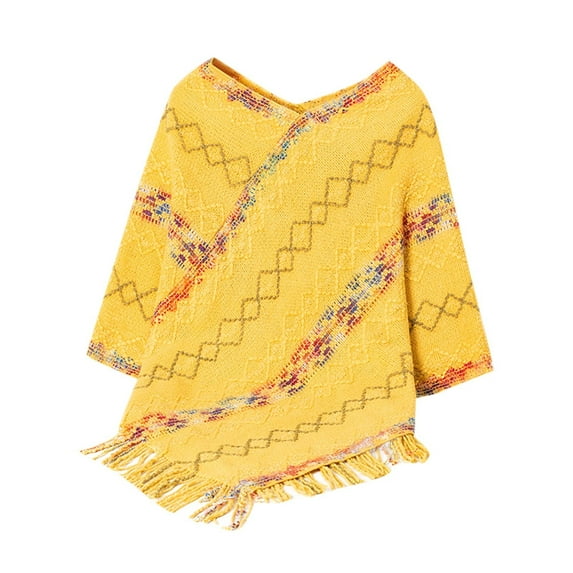 Wdfiry Winter Women's Shawl Wrap Poncho Ruana Cape, Cardigan Sweater Open-Front for Spring Fall Winter