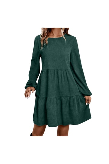 fall solid color dresses The Solid Color Lapel Midi Dress - Lapel Collar Dress For Office Work,  Workwear - White - Dresses main image 0