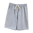 thumbnail image 1 of Wdfiry Women Comfy Cotton Elastic Waist Loose Lounge Shorts with Pockets Workout Yoga Sweat Shorts, 1 of 4