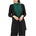 thumbnail image 1 of Wdfiry Women Lightweight Cardigans Open Front Solid Color Outerwear Cardigan Casual Loose Long Cardigan with Pockets, 1 of 3