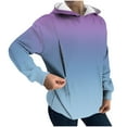 thumbnail image 1 of Wdfiry Women Maternity Nursing Sweatshirt Gradient Color Long Sleeve Pullover Sweatshirt Breastfeeding Hoodie Fall Tops, 1 of 5