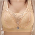 thumbnail image 1 of Wdfiry Women Plus Size Bras Comfortable Seamless Push Up Brassiere Full Coverage Wire Free Bralette, 1 of 5