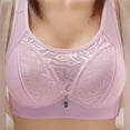 thumbnail image 1 of Wdfiry Women Plus Size Bras Comfortable Seamless Push Up Brassiere Full Coverage Wire Free Bralette, 1 of 5