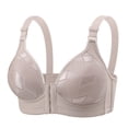 thumbnail image 1 of Wdfiry Women Wireless Bras Thin Soft Seamless Front Closure Underwear Plus Size Full Coverage Adjustable Straps Bralettes, 1 of 2
