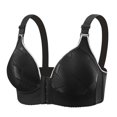 thumbnail image 1 of Wdfiry Women Wireless Bras Thin Soft Seamless Front Closure Underwear Plus Size Full Coverage Adjustable Straps Bralettes, 1 of 2