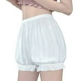thumbnail image 1 of Ohufall Women's Boxer Briefs Comfort Solid Color Stretchy High Waist Boyshort Underwear Lightweight Loose Bloomer Panty, 1 of 2