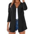 thumbnail image 1 of Wdfiry Women's Cardigan Solid Color Casual Loose Open Front Outerwear Long Sleeve Comfort Fall Cardigan, 1 of 6