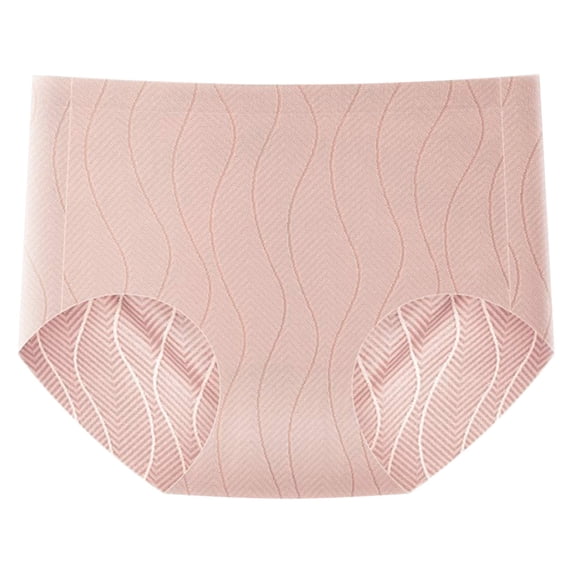 Ohufall Women's Cotton Briefs Comfort Solid Color Hip Lift Full Coverage Panty Mid-Rise Seamless Skin-friendly Underwear