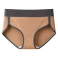 thumbnail image 1 of Ohufall Women's Cotton Briefs Underwear Mid-Rise Stretchy Hip Lift Full Coverage Brief Comfort Solid Color Athletic Hipster Panty, 1 of 2
