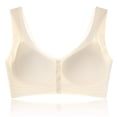 thumbnail image 1 of Wdfiry Women's Front Closure Bras Comfort Wide Strap Wireless Push Up Underwear Plus Size Seamless Daily Breathable Bralette, 1 of 5