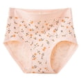 thumbnail image 1 of Wdfiry Women's Panties Plus Size Cotton Seamless Printing Underwear Stretch High Waist Comfort Breathable Briefs, 1 of 7