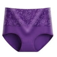 thumbnail image 1 of Wdfiry Women's Plus Size Cotton Panties Comfortable High Waist Hip Lifting Underwear Women Solid Printed Briefs L-5XL, 1 of 3