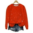 thumbnail image 1 of Wdfiry Women's Plus Size Sweatshirts Oversized Printing Pullover Tops Crewneck Long Sleeve Casual Fall Winter Sweatshirts, 1 of 8