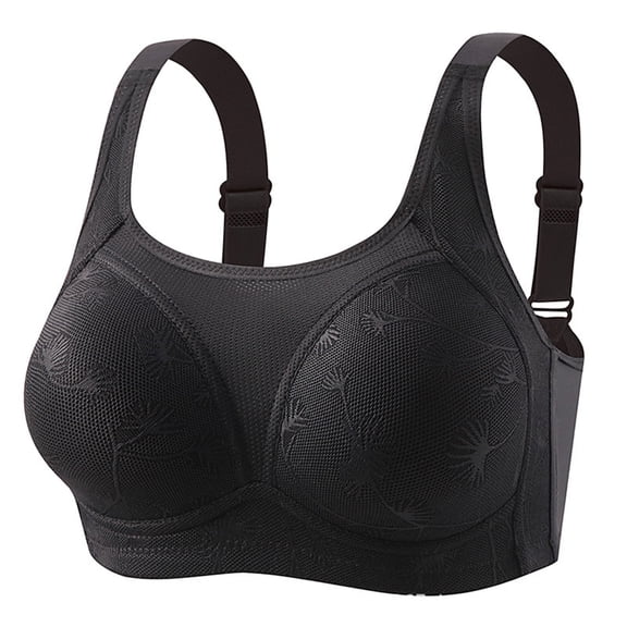 Wdfiry Women's Push Up Bralettes Plus Size Full Coverage Soft Support Bra No Underwire Light Breathable Everyday Underwear Bra