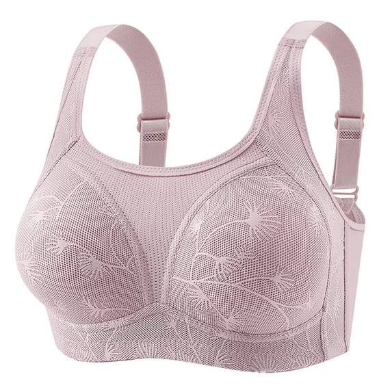Wdfiry Women's Push Up Bralettes Plus Size Full Coverage Soft Support Bra No Underwire Light Breathable Everyday Underwear Bra