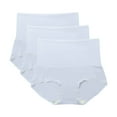 thumbnail image 1 of Ohufall Women's Seamless Butt Lift Briefs Underwear Comfort Solid Color High Waist Panties Stretchy Smil Fit Tummy Control Brief,3-Pack, 1 of 2