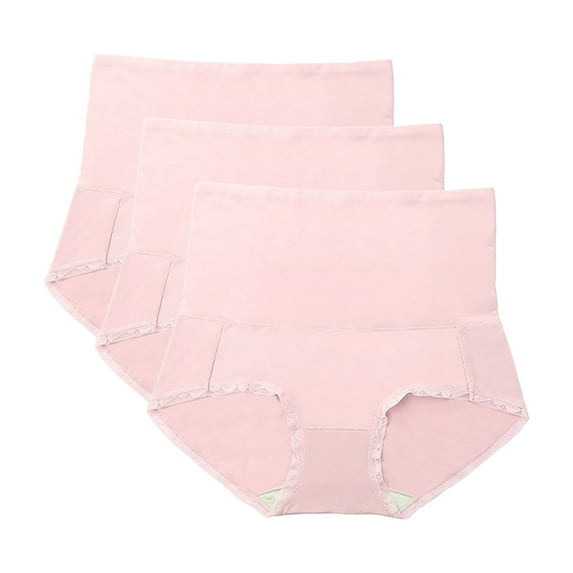 Ohufall Women's Seamless Butt Lift Briefs Underwear Comfort Solid Color High Waist Panties Stretchy Smil Fit Tummy Control Brief,3-Pack