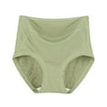 thumbnail image 1 of Wdfiry Women's Solid Plus Size Cotton Panties Casual High Waisted Underpant Soft Breathable Super Stretchy Ladies Briefs, 1 of 4