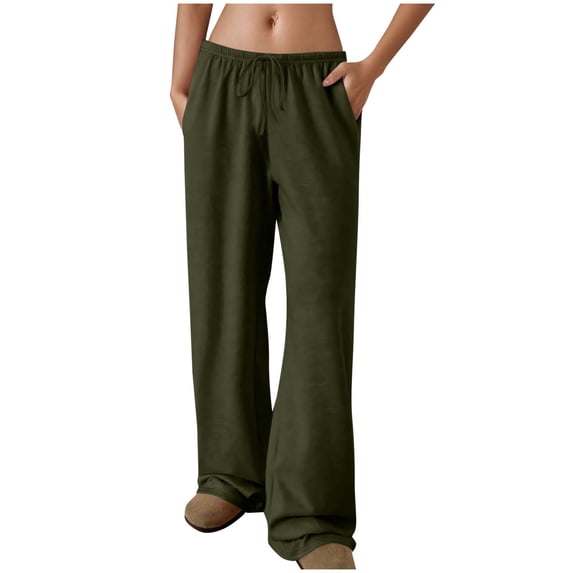 Wdfiry Women's Sweatpants Wide Leg Drawstring Comfy Loose Pants Casual Workout Athletic Trousers with Pockets