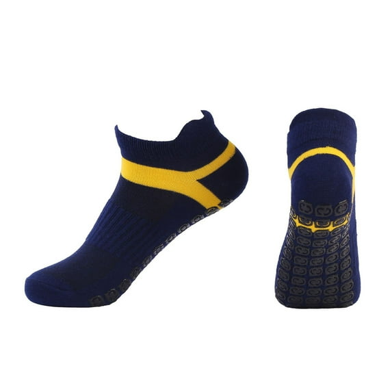 Wdfiry Womens Ankle Athletic Low Cut Sports Socks Breathable Non Slip Running Cotton Socks With Adhesive Dots