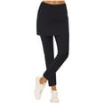 thumbnail image 1 of Wdfiry Womens Leggings Fashion High Waist Athletic Yoga Pants Solid Color Soft Lightweigh Stretch Workout Pants with Skirt, 1 of 6