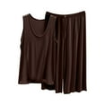 thumbnail image 1 of Wdfiry Womens Summer Pajama Sets 2 Piece Sleepwear Ladies Sleeveless Nightwear Tank Top and Capri Pants Pjs Lounge Set, 1 of 3