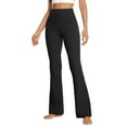 thumbnail image 1 of Wdfiry Yoga Pants for Women Buttery Soft High Waist Bootcut Pants Bootleg Stretch Tummy Control Workout Leggings, 1 of 4