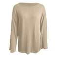 thumbnail image 1 of Wdgfv Acrylic Pullover Sweater Women Elegant Openwork Knit Pullover Sweater Soft Loose Fit Long Sleeve Solid Women's Top Versatile Autumn Wear Comfortable, 1 of 4