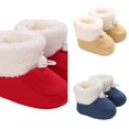 thumbnail image 1 of Wdgfv Baby Booties Baby First Shoes Cozy Warm Knit Soft Booties for Toddler Boy Girl 17-24 Months, 1 of 5