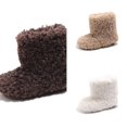 thumbnail image 1 of Wdgfv Baby Girls Winter Boots Lined Booties With Ankle Warm Shoes For Toddler Non Soft Sole 4.5-5 Years, 1 of 4
