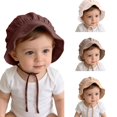 thumbnail image 1 of Wdgfv Baby Hat Brimmed Sun Bonnet Muslin Double Gauze Toddler Sun Hat Boys Girls Beanie 6 Months-2 Years, 1 of 5