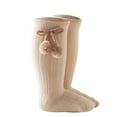 thumbnail image 1 of Wdgfv Baby Knee High Socks Ruffle Bow Sock Toddler Long Socks Girls Uniform Stockings, 1 of 7