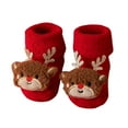 thumbnail image 1 of Wdgfv Baby Unisex Non Slip Fleece Socks Warm Cute Winter Floor Crawling Booties for Infant, 1 of 3