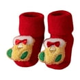 thumbnail image 1 of Wdgfv Baby Unisex Non Slip Fleece Socks Warm Cute Winter Floor Crawling Booties for Infant, 1 of 3