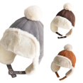 thumbnail image 1 of Wdgfv Baby Winter Trapper Hat Earflap Ushanka Cap Suede Russian Ski Hat Beanie Hat 1-3 Years, 1 of 4
