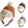 thumbnail image 1 of Wdgfv Baby Winter Trapper Hat Earflap Ushanka Cap Suede Russian Ski Hat Beanie Hat 1-3 Years, 1 of 4