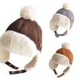 thumbnail image 1 of Wdgfv Baby Winter Trapper Hat Earflap Ushanka Cap Suede Russian Ski Hat Beanie Hat 1-3 Years, 1 of 4