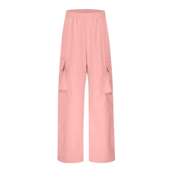 Wdgfv Boy's Skinny Fit Slim Jeans Pants Boys Cargo Pants Elastic Waist Comfortable Loose Fit Multiple Pockets Casual Jogger Pants For Kids Everyday Wear Outdoor Activities Red 9-10 Years