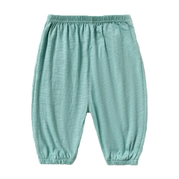 Wdgfv Boy's Skinny Fit Slim Jeans Pants Boys Toddler Pants Summer Loose Trousers Solid Color Fashion Comfortable Breathable Soft Lightweight Casual Outfit Green 12-18 Months