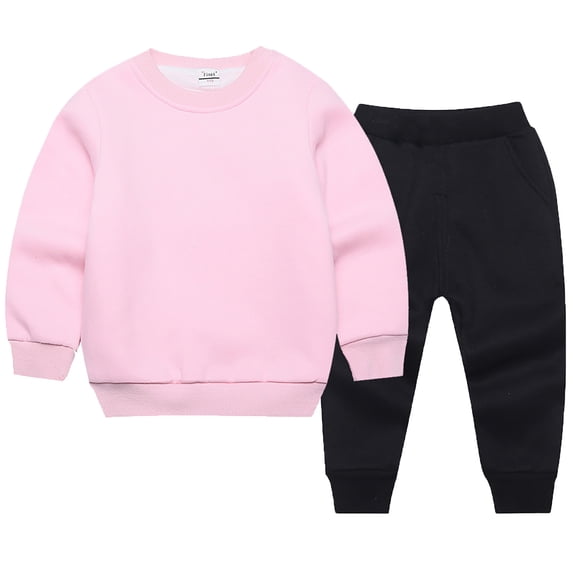 Wdgfv Boys Active Sweatsuit Set Two Piece Outfit Basic Solid Jogger Pants And Sweatshirt Comfy Athletic Wear For Kids Green 4-5 Years