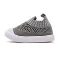 thumbnail image 1 of Wdgfv Boys Athletic Shoes Breathable Lightweight Boys Sneakers For Toddlers First Walking Shoes Non Casual Sports Outdoor Play Dark Gray 12-15 months, 1 of 3