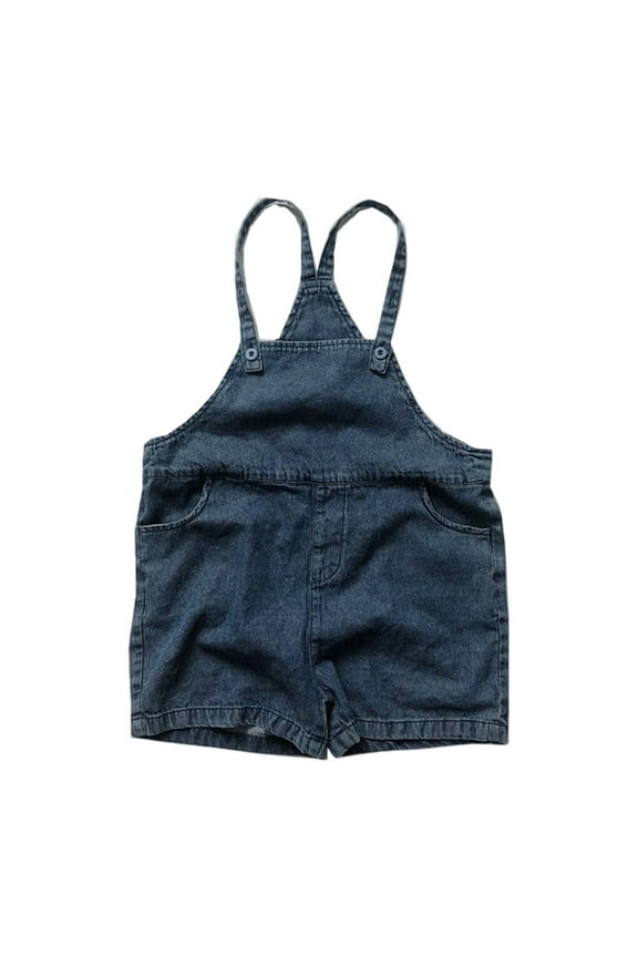 Boys Bootcut Jeans Boys Pants Denim Overalls for Kids Adjustable Jumpsuits for Everyday Outdoor and School Use - Casual Playwear for Ages 3 to 8 Blue 5-6 Years