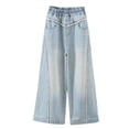 thumbnail image 1 of Wdgfv Boys Fit Performance Jeans Boys Fit Ripped Distressed Denim Jeans Fashionable Kids Pants for Casual Wear Dark Blue 14-16 Years, 1 of 4