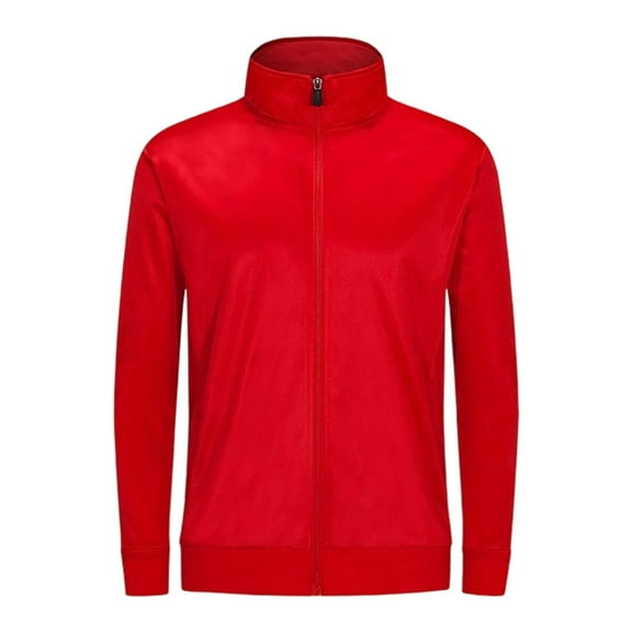 Wdgfv Boys Jacket Stand Collar Full Zip Lightweight Athletic Outerwear Kids Comfortable Casual Sports Coat Red 5-6 Years