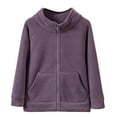 thumbnail image 1 of Wdgfv Boys Jacket with Hood and Pockets Warm Winter Outerwear for Kids Cozy Soft Daily Wear School Casual Outings Purple 12-13 Years, 1 of 3