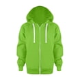 thumbnail image 1 of Wdgfv Boys' Lightweight Cotton Sweatshirt Boys Zip Up Hooded Sweatshirt Solid Color Long Sleeve Jacket Cozy Top for Kids Green 6-7 Years, 1 of 5